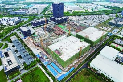 位于江宁开发区的省级重大项目汇川技术高端装备研发生产基地在紧锣密鼓建设中。 江宁开发区供图