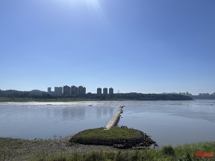▲长江上游航道小米滩点位