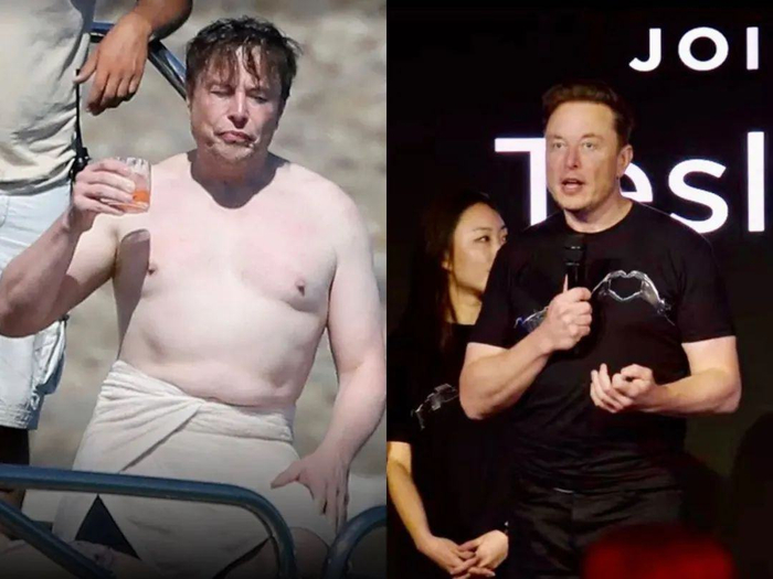 马斯克减肥前后对比图