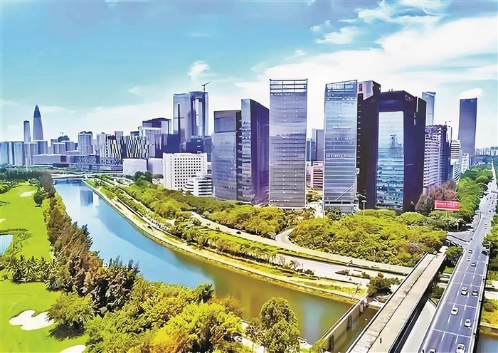 深圳市高新技术产业园区。（资料图片）