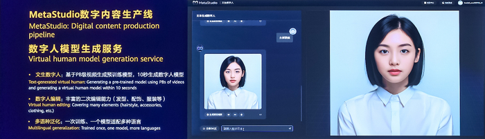 通过发布现场的演示我们可以看到，用户可通过多种方式生成数字人模型：