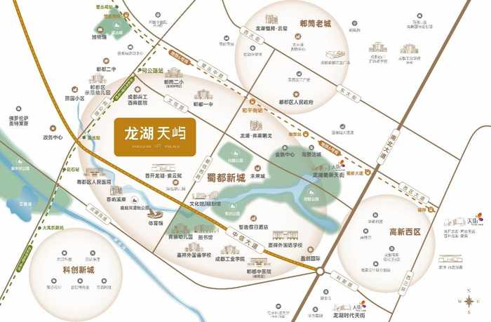 龙湖天屿区位图