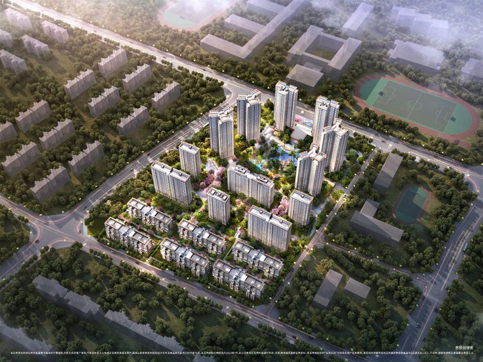 龙湖天屿鸟瞰图