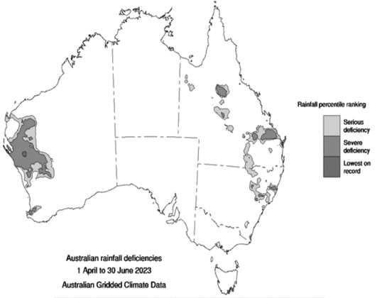 图为澳大利亚干旱监测