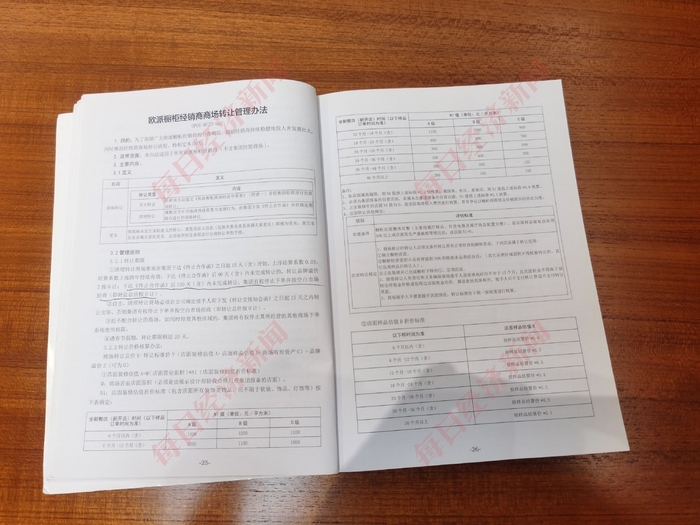 欧派家居对转让价格做出了明确的计算方式。 图片来源：欧派家居供图