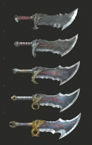 不同级别“混沌之刃”效果图。