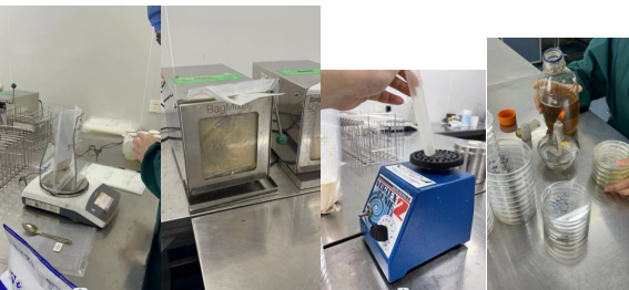 实验室现场检测情况。