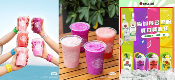 图片来源：星巴克、百加得