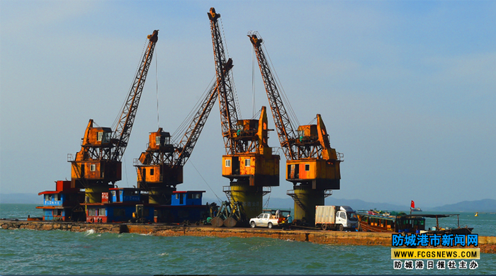 ▲江山港边地贸口岸。（图源防城港市新闻网）