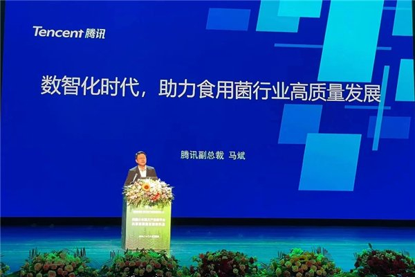 腾讯集团副总裁马斌出席大会并演讲