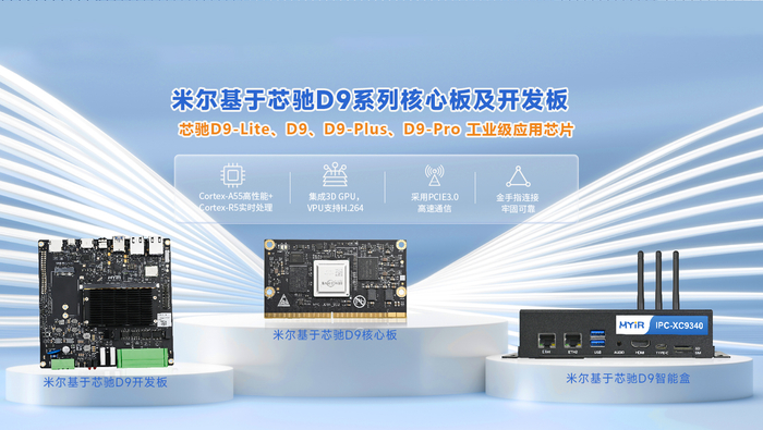 图 米尔基于芯驰D9系列核心板及开发板