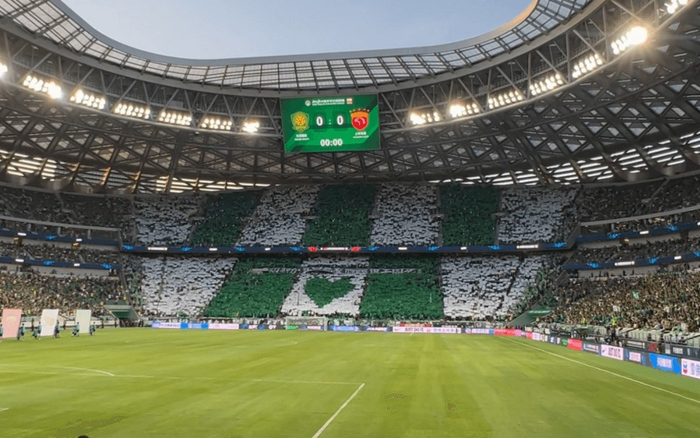 ▲御林军球迷会制作的tifo。