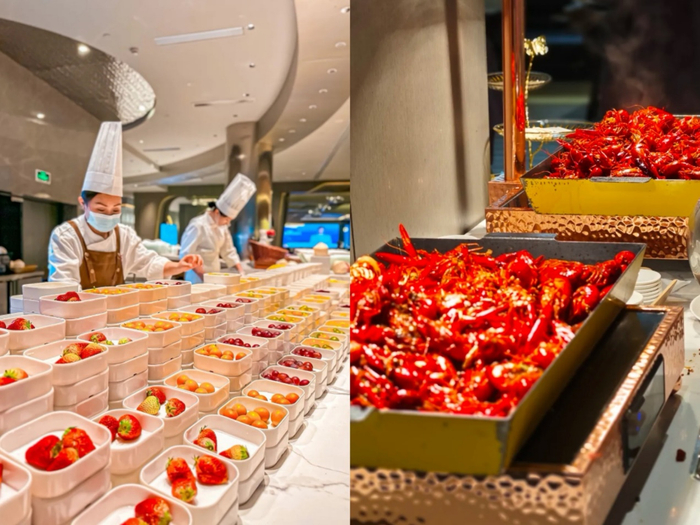 ▲紧跟时令的“星级自助餐”是消费者选择洗浴中心的重要理由。图源：大众点评