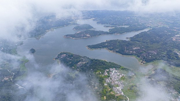 平潭三十六脚湖航拍图。资料照片