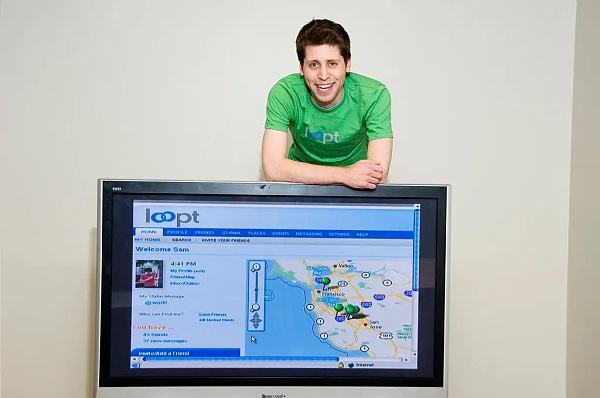 2007 年，Sam 在 Loopt 办公室来，源：纽约时报