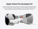 苹果开放 Vision Pro 头显开发套件申请