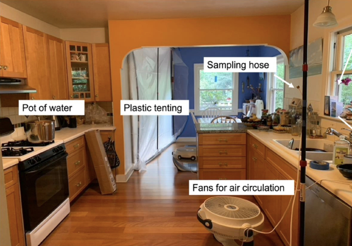 家庭厨房苯的测量设置