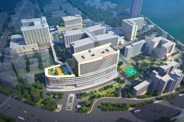粤北人民医院省级区域医疗中心效果图。