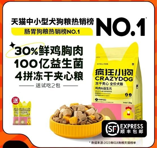 （图片来源于天猫疯狂小狗旗舰店）