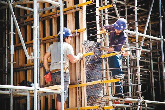 未央区中医医院项目建设现场 记者 高乐 摄
