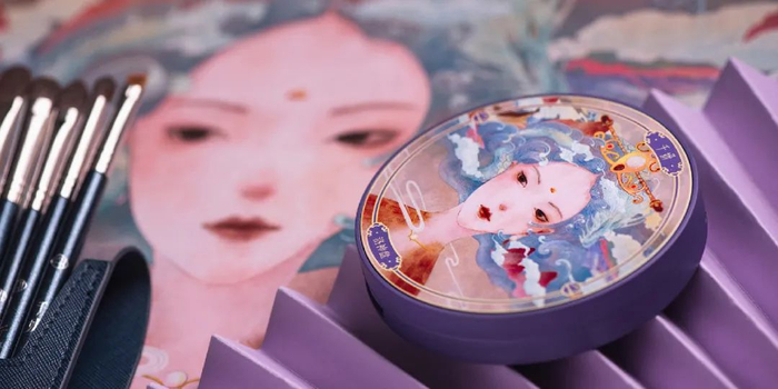 通过创新的品牌设计，洛可可赋予了千妍彩妆新国风的质感，使得千妍在同类产品中显示出差异化；图源：受访者提供