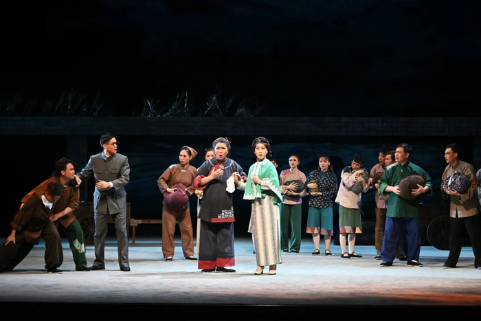 △粤剧《独立团长》剧照。薛才焕 摄