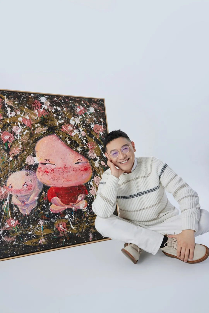 贾伟 KK，元宇宙 AI 艺术家，运用数字孪生、AR、 VR 等科学技术，创造元宇宙艺术如花世界；图源：受访者提供