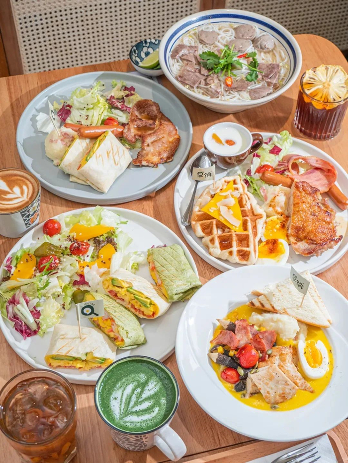 △慢悠悠的一天可以从一顿brunch开始。