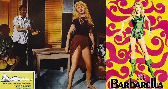 图源：《上帝创造女人》《太空英雌芭芭丽娜》