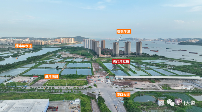 ▲虎门港互通处已在施工