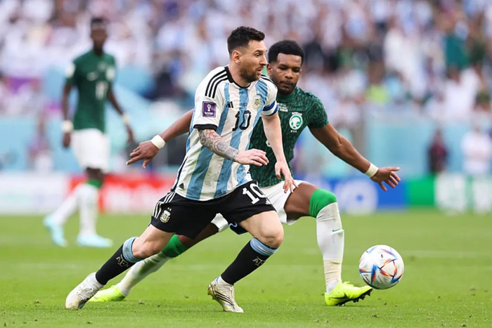 2022卡塔尔世界杯C组首轮，阿根廷1-2遭沙特逆转 图片来源：视觉中国VCG31N1443525401