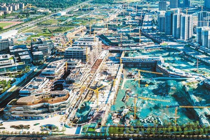 永安渠商旅文化街区项目建设现场  受访单位供图