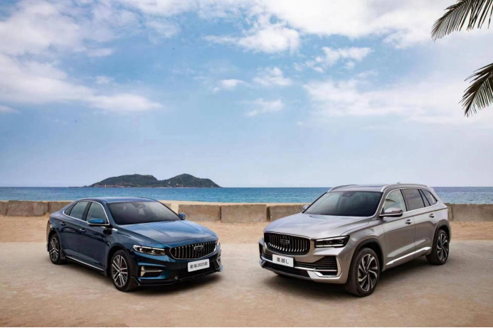 星瑞与星越L。 吉利汽车供图 华龙网发