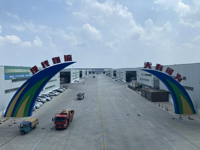 （顺和国际智慧物流园，财联社记者摄）