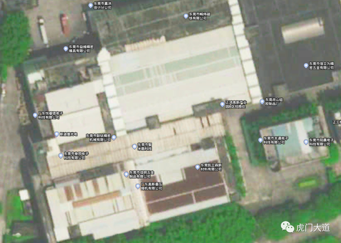 ▲地图放大后，显示该园区企业不少