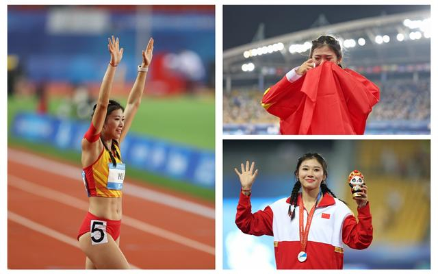 吴艳妮是成都大运会人气最高的运动员之一。  新京报记者 王飞 摄