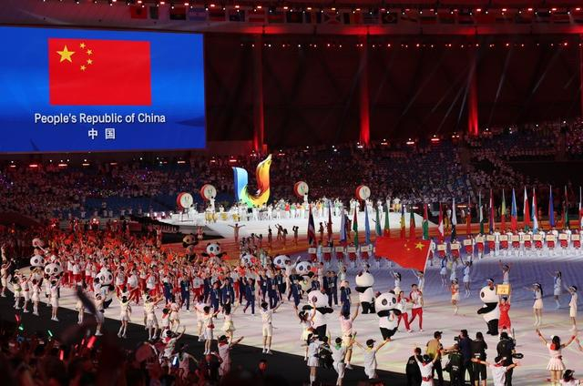 在成都主场作战，中国队创下大运会历史最好成绩。  新京报记者 王飞 摄