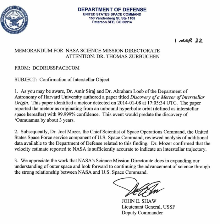 （来源：美国太空司令部）