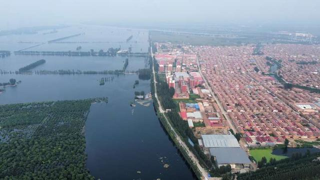 航拍大清河。李兆玉/摄