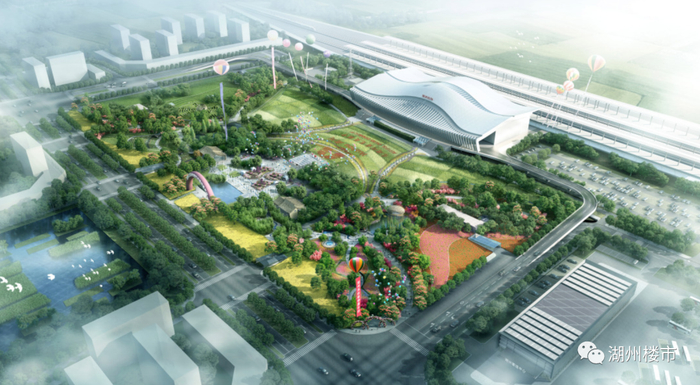 湖州东站及站前广场效果图