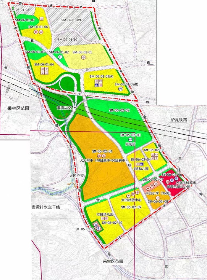 （贵阳人大附中学校示意图）