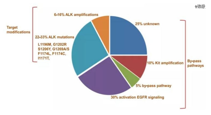 图：ALK抑制剂耐药性机制，来源：西南证券