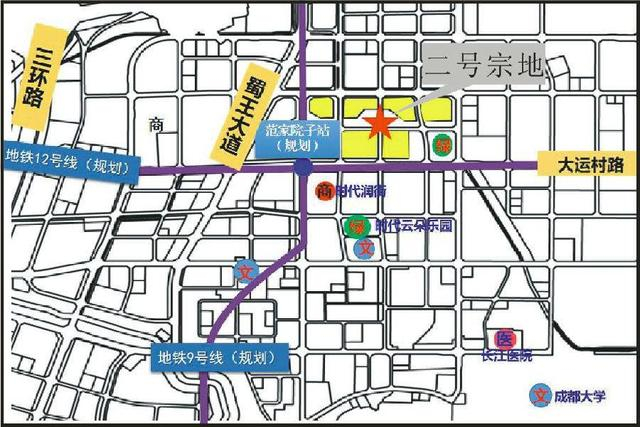 龙泉驿区173.7亩地块位置示意图