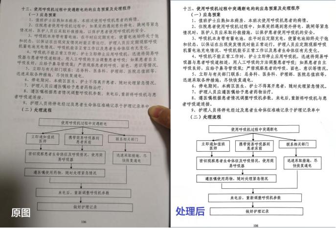 扫描全能王“智能高清滤镜”手指、阴影叠加处理效果展示