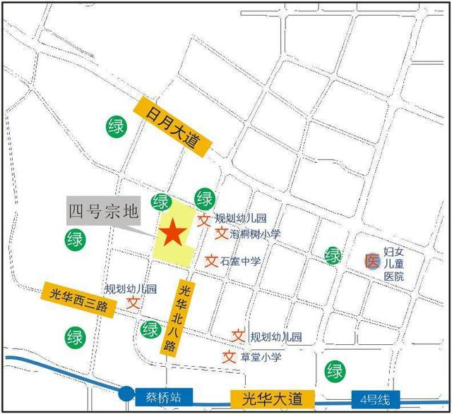 青羊区107亩宗地位置示意图