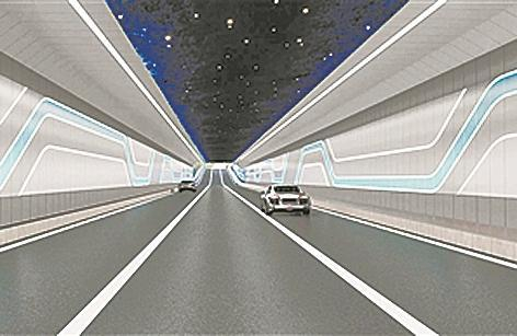 ▲星空隧道效果图 本报资料图片