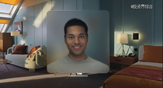 图：Vision Pro为每个用户无感创建3D虚拟化身Persona