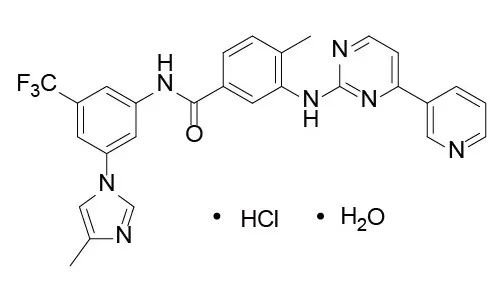 图3. 尼洛替尼结构式，来源：药渡数据库