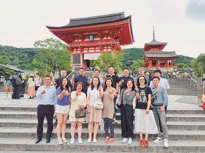     春秋旅游相关人员赴日本踩线，考察京都清水寺等景点 企业 供图