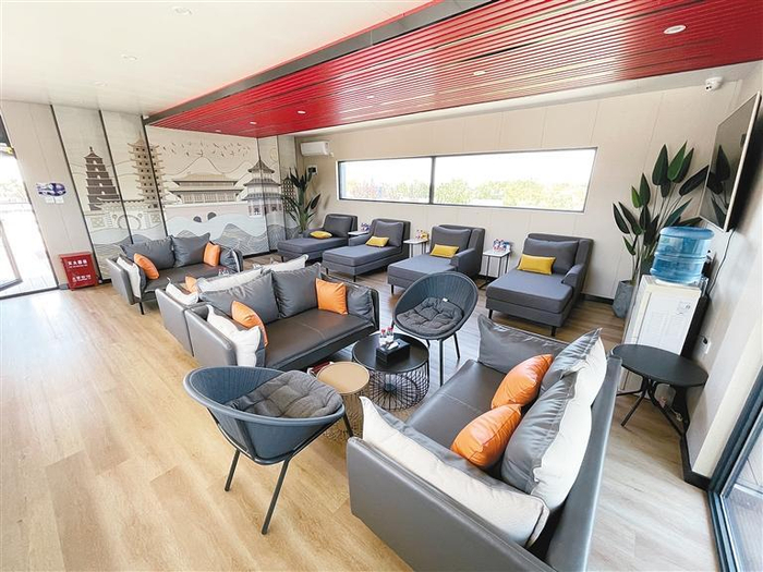 临潼服务区北区宽敞舒适的“司机之家”  临潼服务区供图